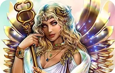 Divine Demi Gods V slot summoning power at Vegasino