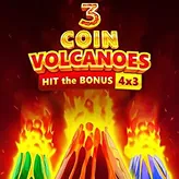Vegasino : 3 Coin Volcanoes – double éruption de pièces